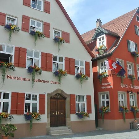 Hotel-Restaurant Goldenes Lamm Dinkelsbühl Esterno foto