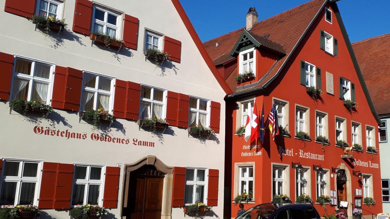 Hotel-Restaurant Goldenes Lamm Dinkelsbühl Esterno foto