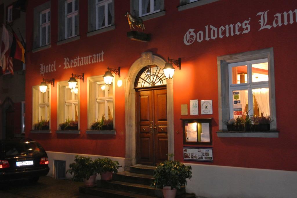 Hotel-Restaurant Goldenes Lamm Dinkelsbühl Esterno foto